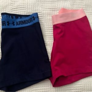 Under Armor and Nike women workout shorts